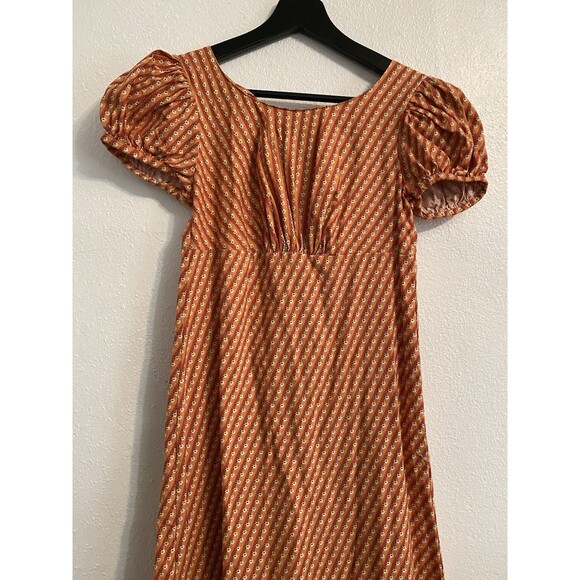 Pleasant Company Sz 12 Dress Like Your Doll American Girl Josefina Orange C - Picture 1 of 12